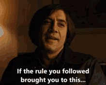 Anton Chigurh Rule GIF
