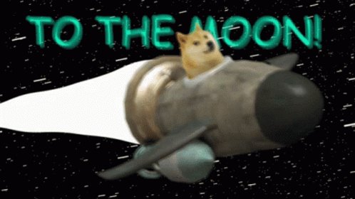 To The Moon Space GIF