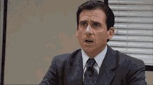 Michael Scott Creasing Forehead GIF