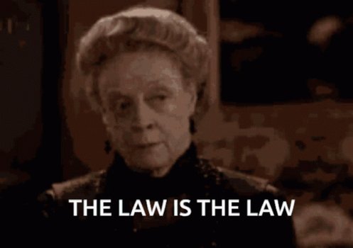Maggie Smith The Law Is The Law GIF