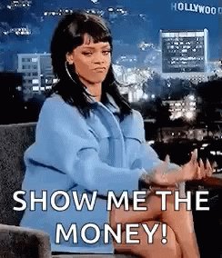 Rihanna Money GIF