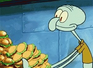 Burger Squidward GIF