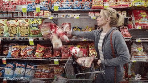 Groceries Eleanor Shellstrop GIF