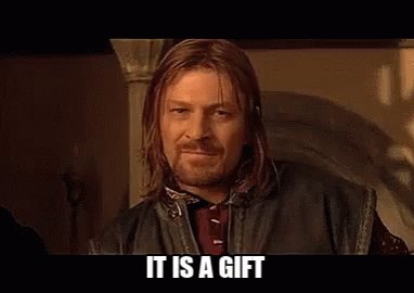 Boromir Gift GIF