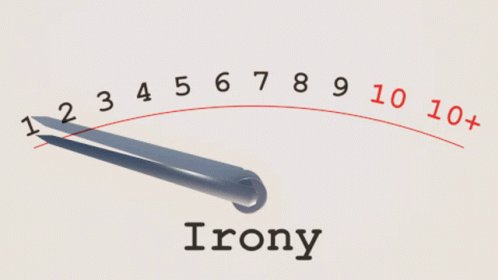 Irony Meter GIF