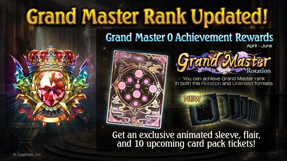 Shadowverse A New Season Of Grand Master Rankings Has Begun Battle Your Way To Grand Master In The Next Three Seasons From V3 7 0 Until The Release Of The Next Card