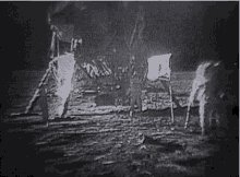 Man On The Moon Moon Landing GIF