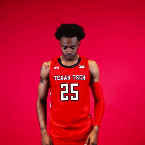 Adonis Arms GIF by Texas Tech Basketball