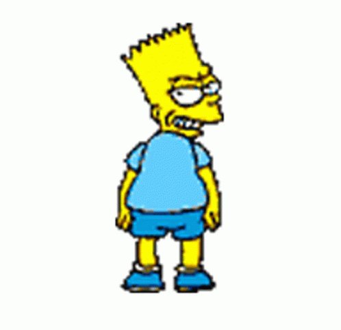Bart Simpson Butt Flash GIF