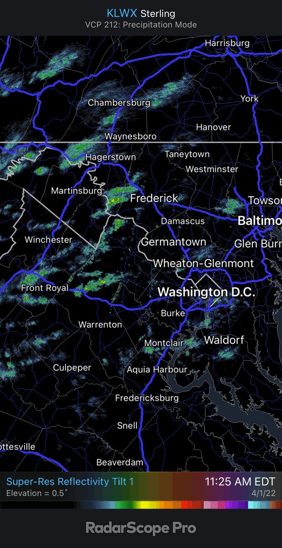 Capital Weather Gang on Twitter "1225p Scattered showers sweeping