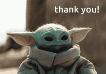 Baby Yoda Thank You GIF