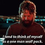 Zach Galifianakis One Man Wolf Pack GIF