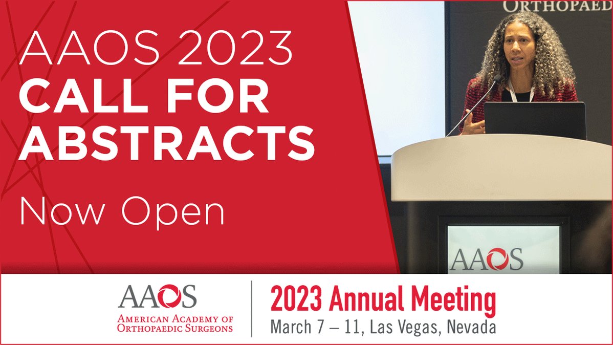AAOS on Twitter "Share your ortho knowledge and research at the world