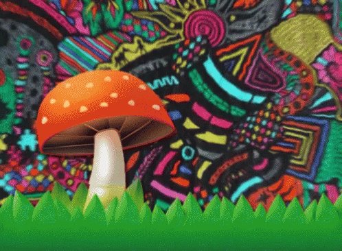 Trippy Mushroom GIF