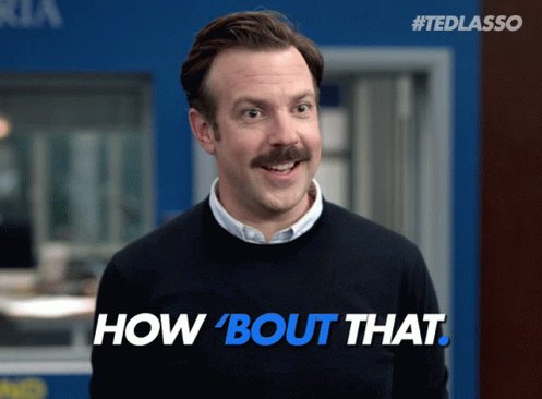 Ted Lasso How About That GIF