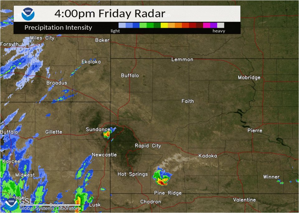 NWS Rapid City on Twitter "4/22/22 525 PM Regional radars show storms