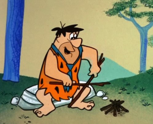 Fred Flintstone Campfire GIF