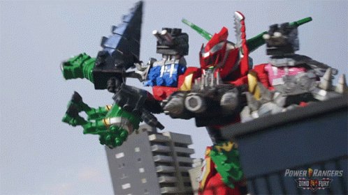 Fight Megazord GIF