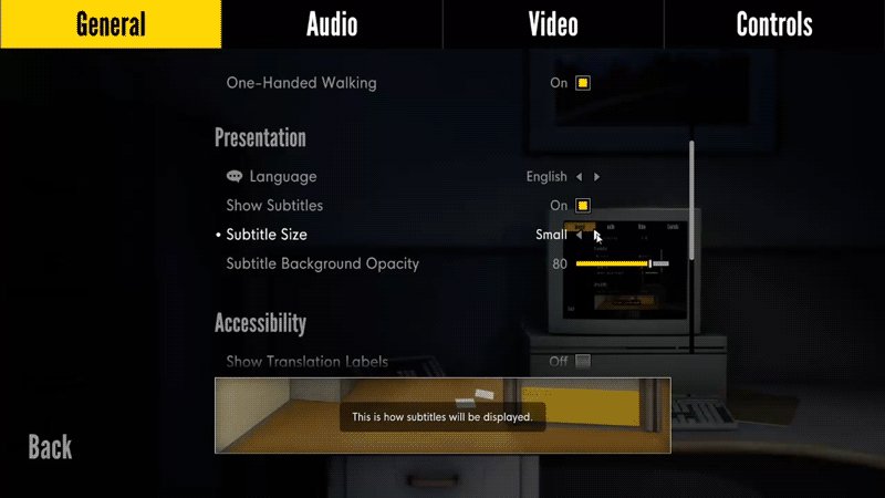 Crows Crows Crows on Twitter: "The game has tons of dialogue, which is, of  course, subtitled. The font size is now customizable from “Very Small” to  “Very Large”, plus you can set