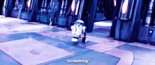 Screaming R2d2 GIF