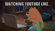 Watching Youtube GIF