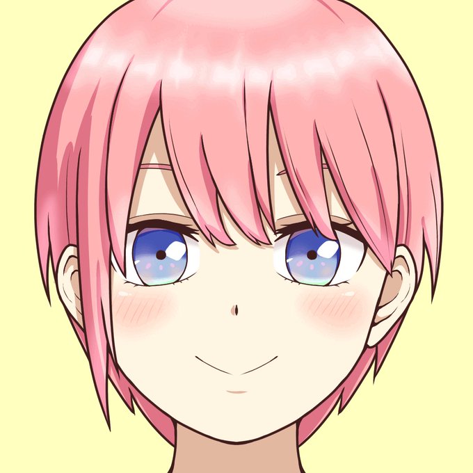 しょーちゃん❄️さんがTwitterに投稿した中野一花(五等分の花嫁)のイラスト。