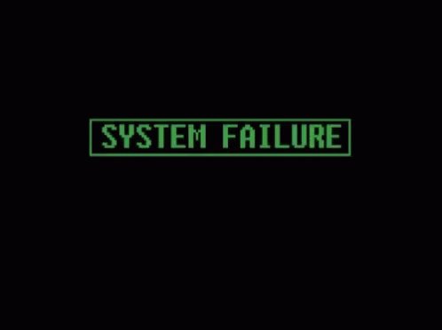 System Failure System Down GIF