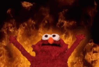 Flaming Elmo Flaming Elmo Meme GIF