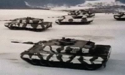 Leopard Tank Attack GIF