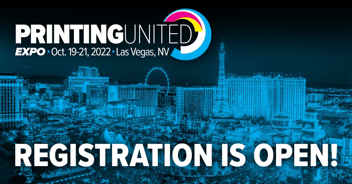 Image for the Tweet beginning: Registration for PRINTING United Expo