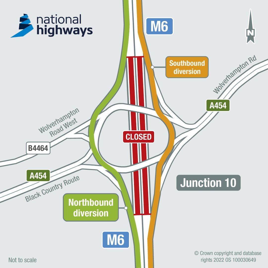 Map Of M6 Motorway Junctions Driver Warning Ahead Of Walsall M6 Bridge Demolition - Bbc News