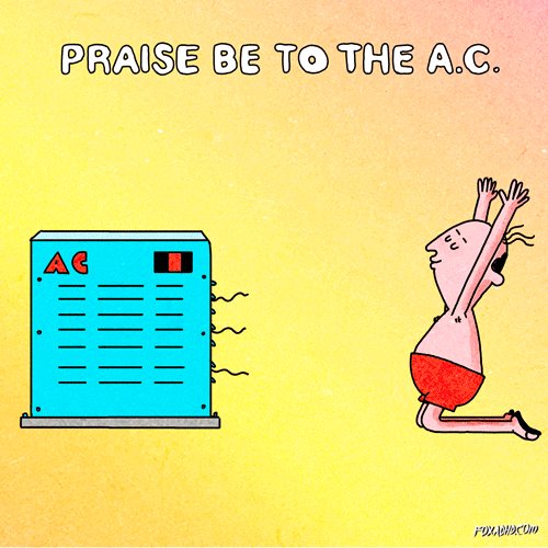 Air Conditioning Summer GIF by Animation Domination High-Def