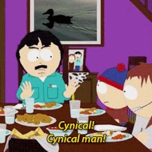 Cynical Man South Park GIF
