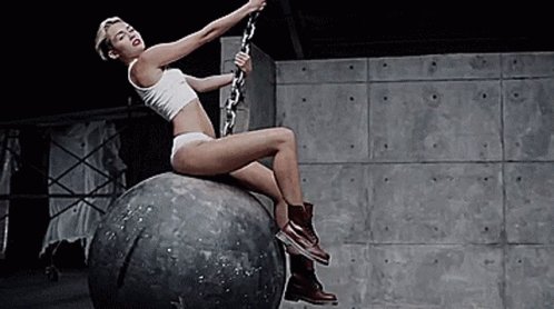 Wrecking Ball Miley Cyrus GIF