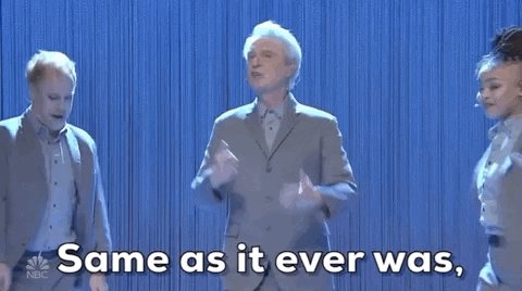 Speaking of birthdays, happy birthday, David Byrne 