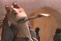 Happy birthday, George Lucas! I wanted to say it in Gungan but... you know. 
