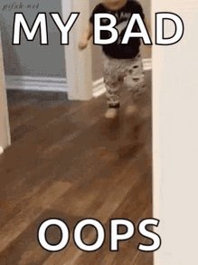 My Bad Excuse Me GIF