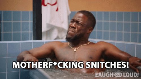 Freaking Snitches Kevin Hart GIF