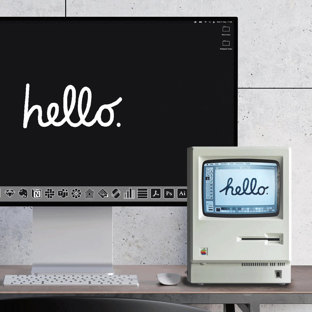 Macosの壁紙やアイコンを懐かしの1984年 Macintosh風にするセット ギズモード ジャパン