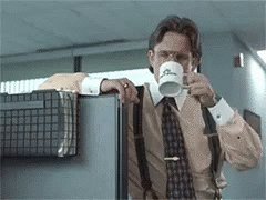 Office Space Coffee GIF