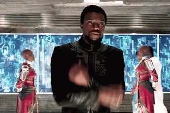 Blank Panther Wakanda GIF