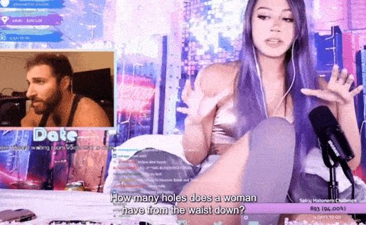 How many holes does a woman have from the waist down?   Two.
