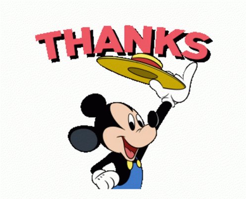 Thanks Mickey Mouse GIF