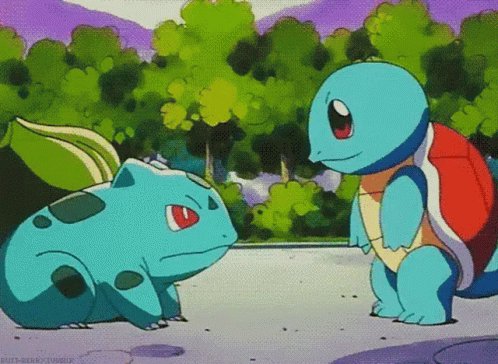 Squirtle Bulbasaur GIF