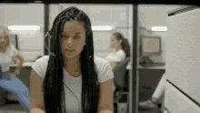 Call Center Eye Roll GIF