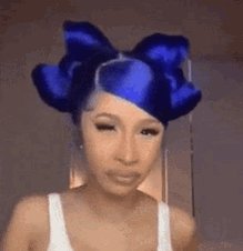 Suspicious Cardib GIF