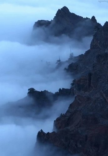 Fog Mountain GIF