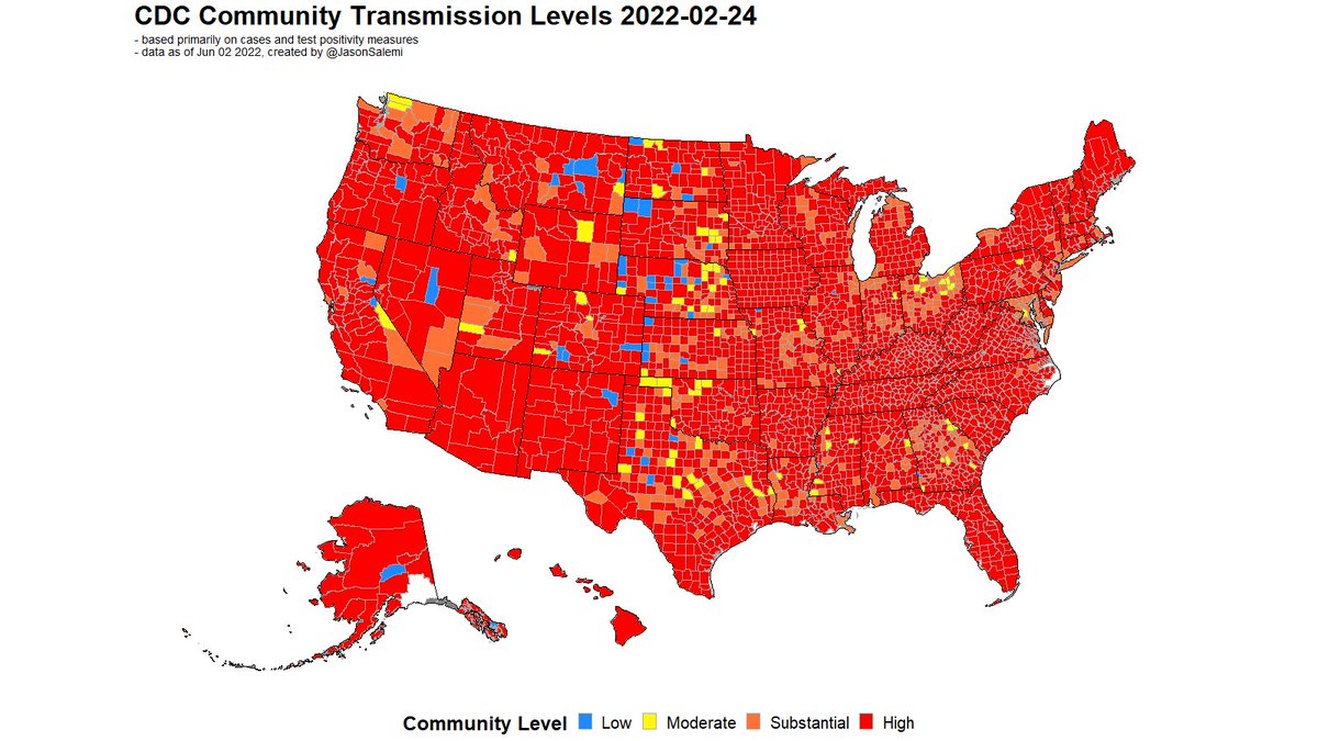 This is an animation, based on a county-level map of the US,