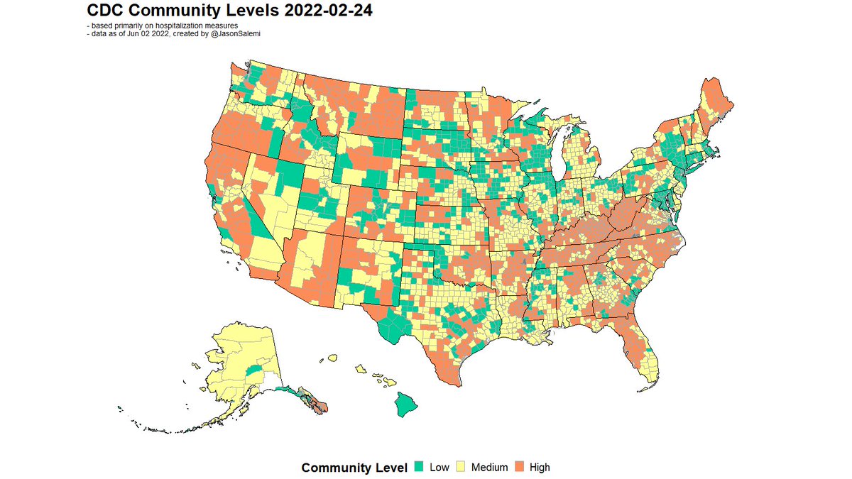 This is an animation, based on a county-level map of the US,