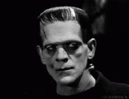 Frankenstein Stare GIF
